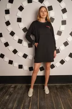 Платье трикотажное Плэй (антрацит)