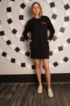 Платье трикотажное Плэй (черное)