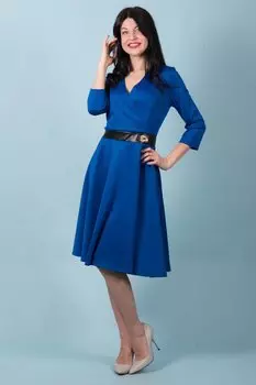 Платье трикотажное Присцилла (васильковое) рр