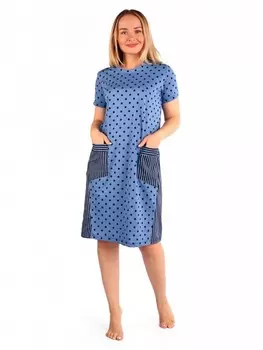 Платье трикотажное Притяжение (индиго)