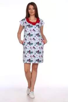 Платье трикотажное Птичка