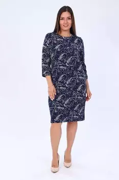 Платье трикотажное Райди (синее)