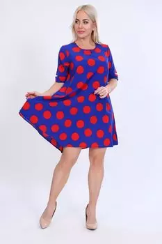 Платье трикотажное Рандая (синее)