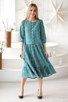 Платье трикотажное Рая (зеленое)