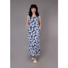 Платье трикотажное Равенна (перья)