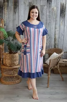 Платье трикотажное Рейвил (джинс)