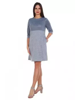 Платье трикотажное Рианна (голубое)