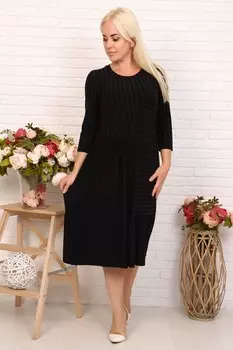 Платье трикотажное Ричи (темно-серое)