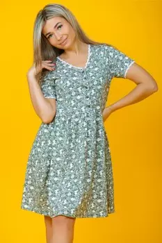 Платье трикотажное Рика (зеленое) рр