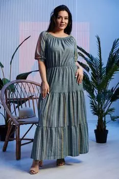 Платье трикотажное Рилли (оливковое)