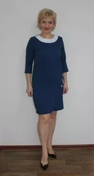 Платье трикотажное Риммель (синее) рр