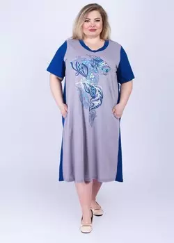 Платье трикотажное Робен (синее) рр