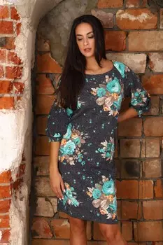 Платье трикотажное Роннет (зеленое)