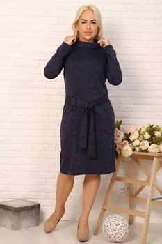 Платье трикотажное Роксана (синее)
