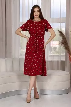Платье трикотажное Розалит (бордовое)