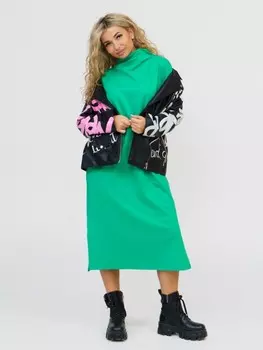 Платье трикотажное Сьера (зеленое)