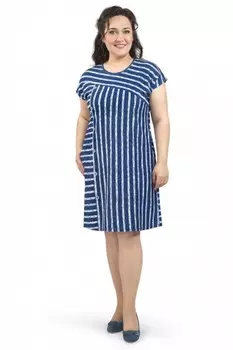 Платье трикотажное Сади (синее) рр