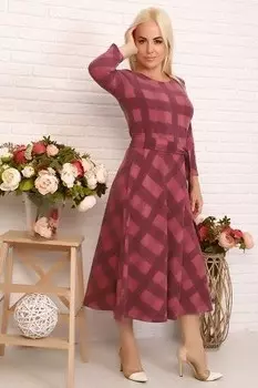 Платье трикотажное Салиха (розовое) рр