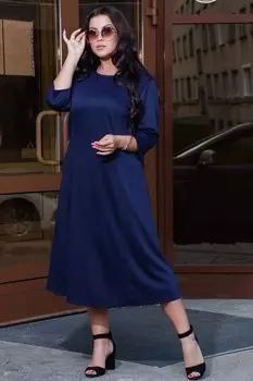 Платье трикотажное Сара (синее) рр