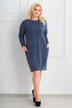 Платье трикотажное Шарлиз (индиго) рр