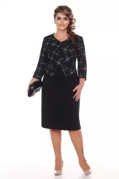 Платье трикотажное Шерил (графитовое)