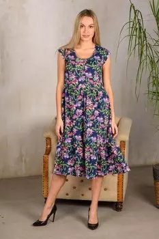 Платье трикотажное Шерри (розовый вьюн)