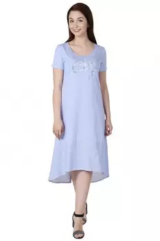 Платье трикотажное Симби (голубая полоска) рр