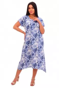 Платье трикотажное Синева (голубое)