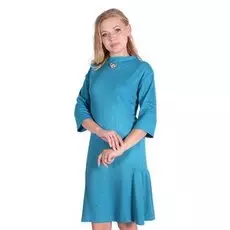 Платье трикотажное Скарлет (голубое)