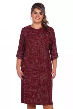 Платье трикотажное Слава (бордовое) рр