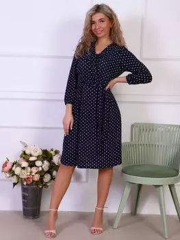 Платье трикотажное Сонет (горох)