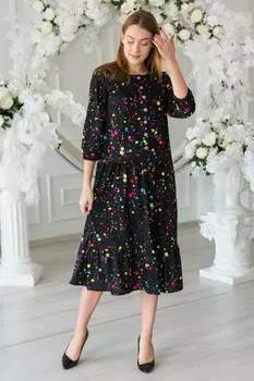 Платье трикотажное Соня (акварель)