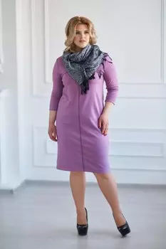 Платье трикотажное Стефания (сиреневое) рр