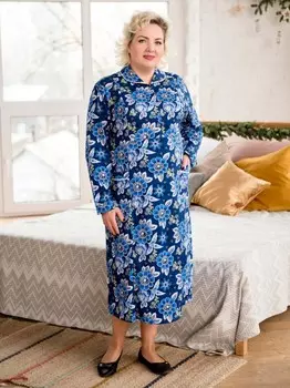 Платье трикотажное Татьяна (васильки)