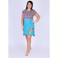 Платье трикотажное Тина (голубое)