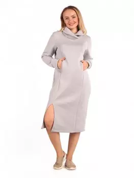 Платье трикотажное Тони (серое)