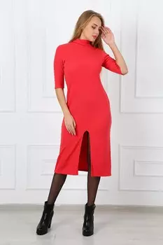 Платье трикотажное Тора (коралловое)