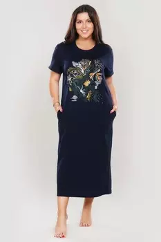 Платье трикотажное Трина (темно-синее) рр