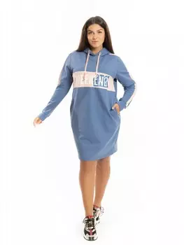 Платье трикотажное Уикенд (индиго) рр
