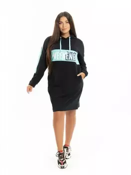 Платье трикотажное Уикенд (темно-синее) рр