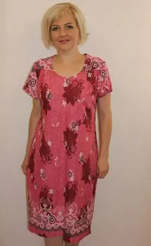 Платье трикотажное Валдис (бордовое)