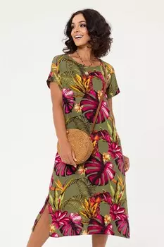 Платье трикотажное Валери (хаки) рр