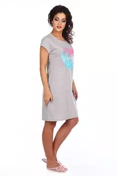 Платье трикотажное Валетта (светло-серое)
