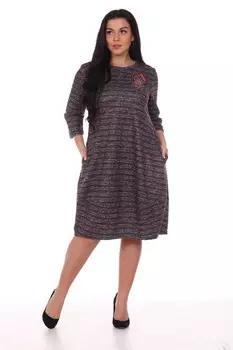 Платье трикотажное Валмира (бордовое)