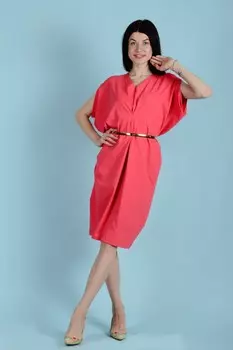 Платье трикотажное Вэнди (коралловое) рр