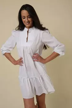 Платье трикотажное Вера (белое)