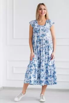 Платье трикотажное Верена (цветы) рр