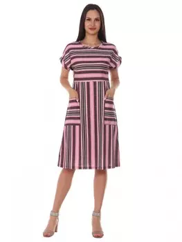 Платье трикотажное Верна (полоса)
