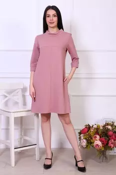 Платье трикотажное Верона (сухая роза)