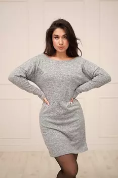 Платье трикотажное Вероника (серое) рр